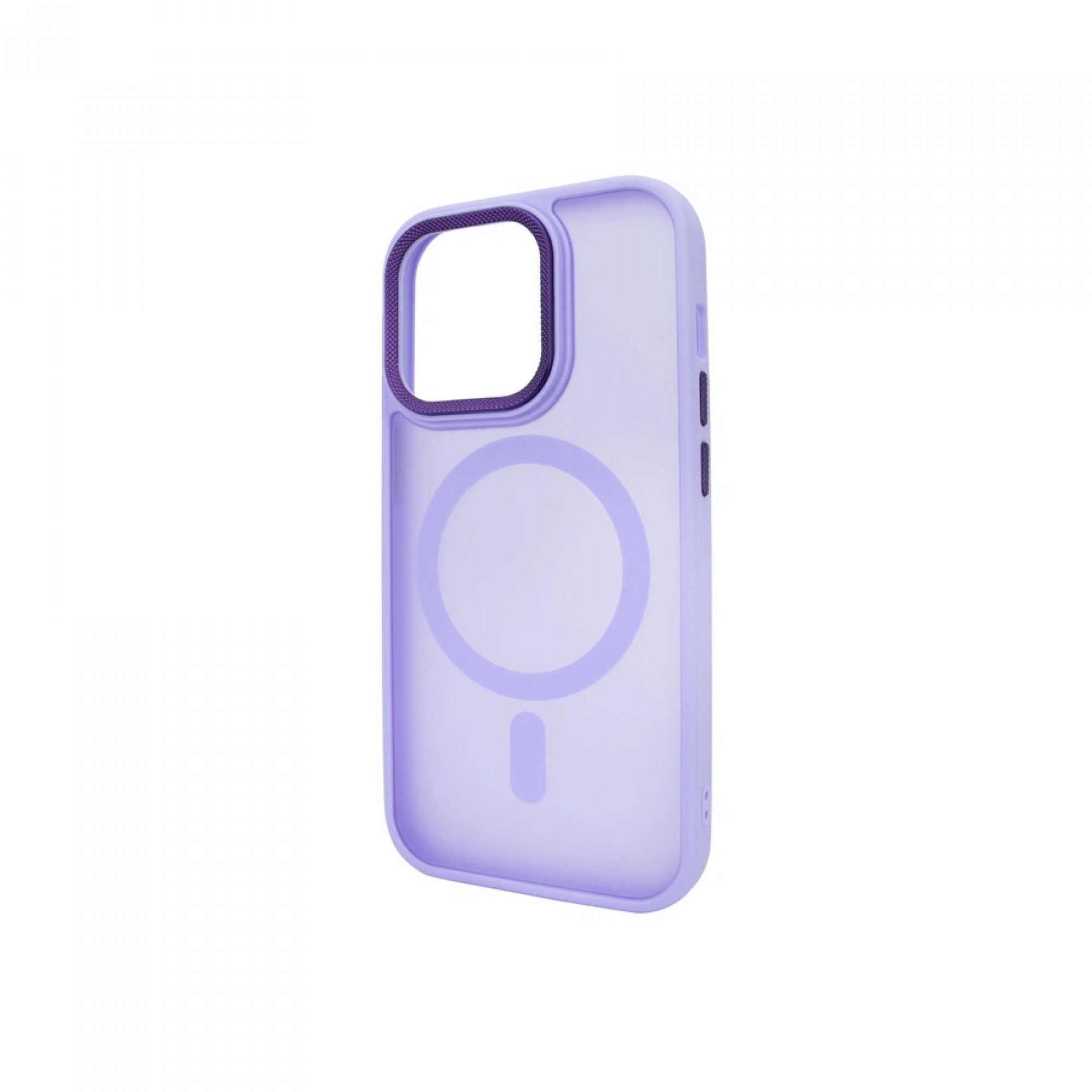 Чехол Metal Buttons with MagSafe Colorful для iPhone 14 /lilac/